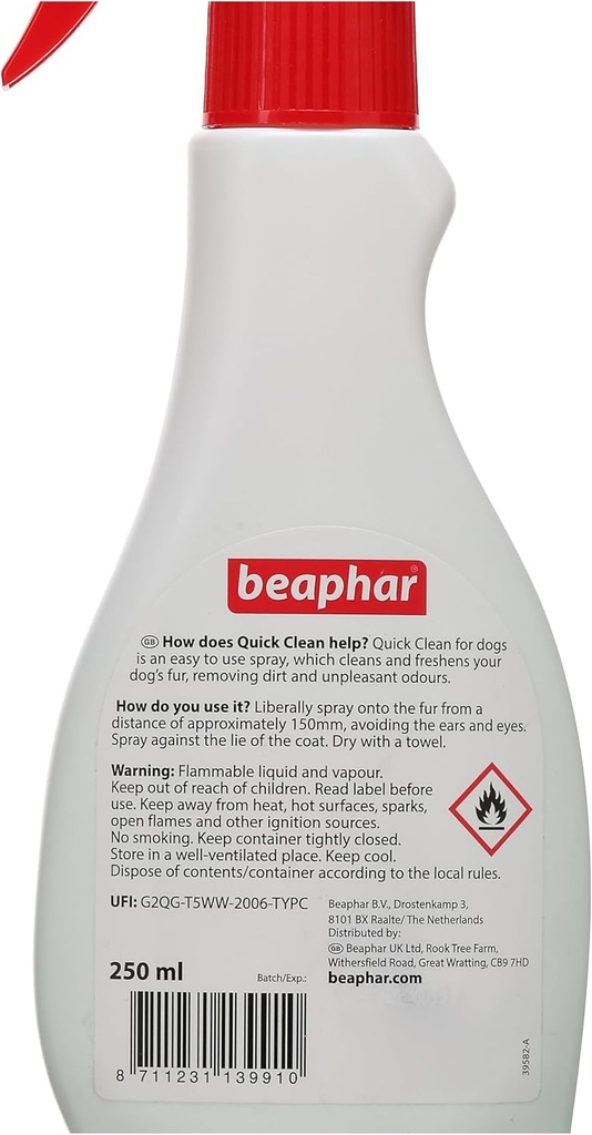 Beaphar Quick Clean for Dogs - 250ml