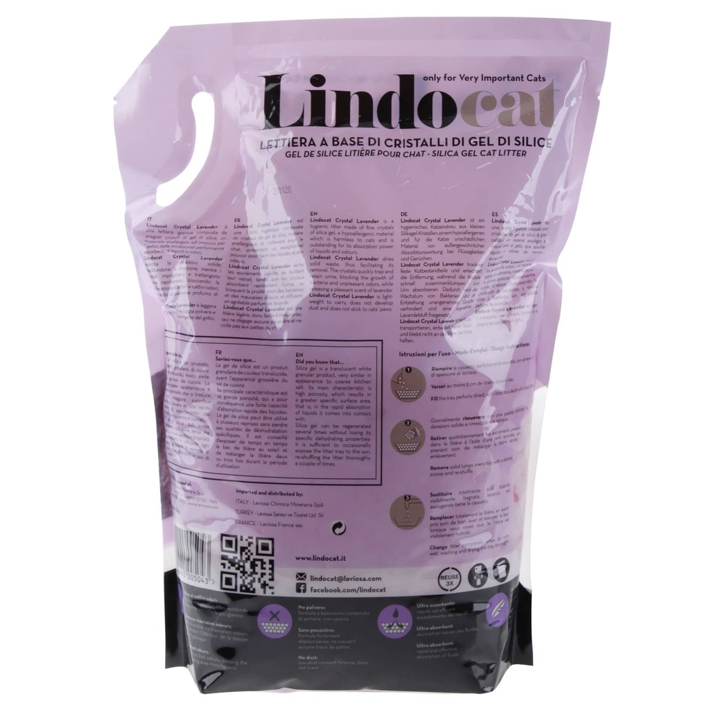 LindoCat Crystal Lavender Scent (Silicagel) - 5L