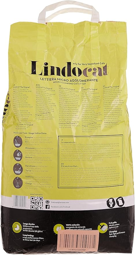 LindoCat Natural Bentonite The Original - 10L (Fragrance-Free)