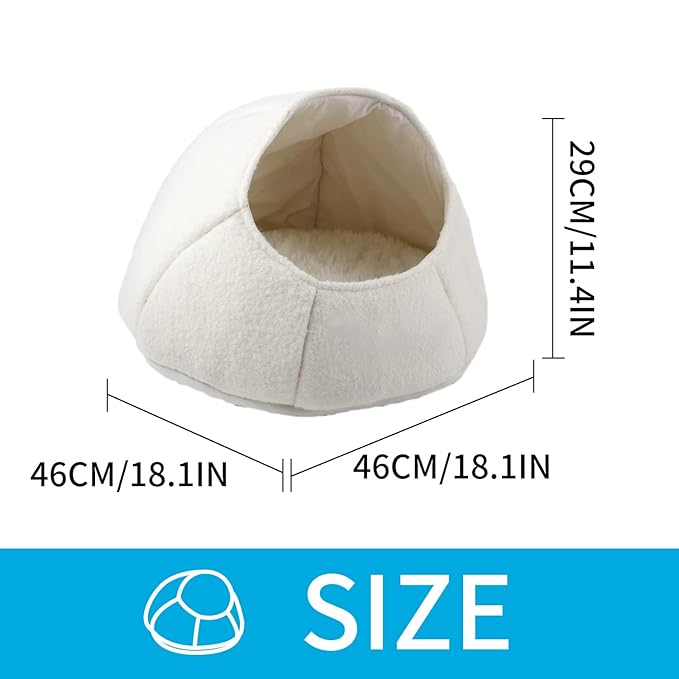 All For Paws Nest Cat Bed - White