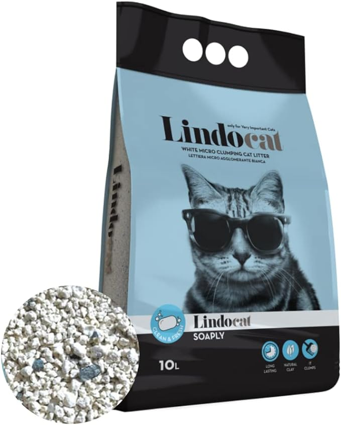 LindoCat White Bentonite Soaply - 10L (Scented)