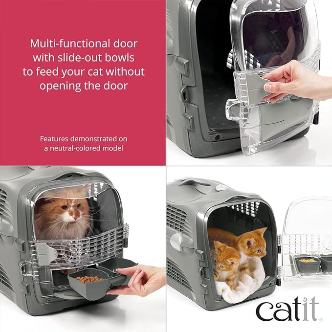 Catit Cabrio Cat Carrier System - Cherry Red