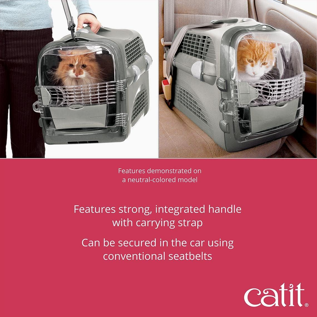 Catit Cabrio Cat Carrier System - Cherry Red