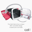 Catit Cabrio Cat Carrier System - Cherry Red