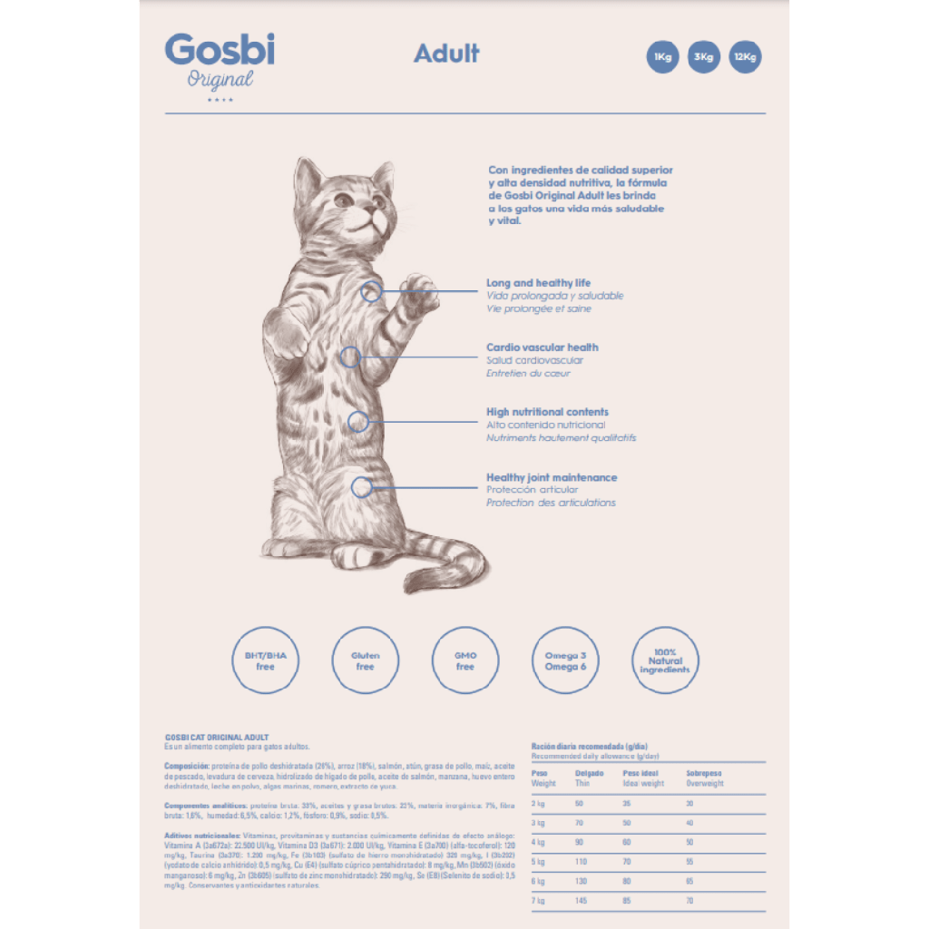 Gosbi Original Cat Adult - 1kg