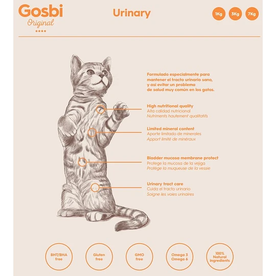 Gosbi Original Cat Urinary - 1kg