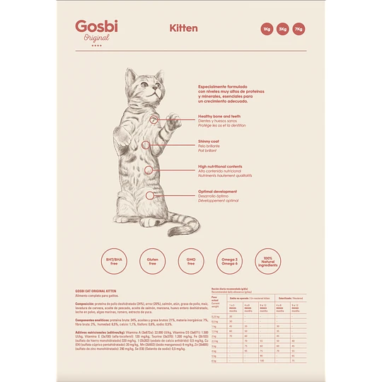 Gosbi Original Cat Kitten - 3kg