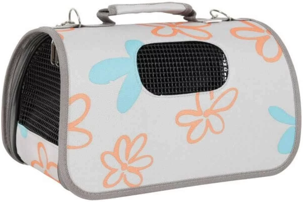 Zolux Pet Carrier Flower Grey - Large_1