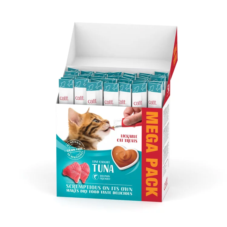 Catit Creamy Treats Mega Pack Tuna - 50 tubes/box_1