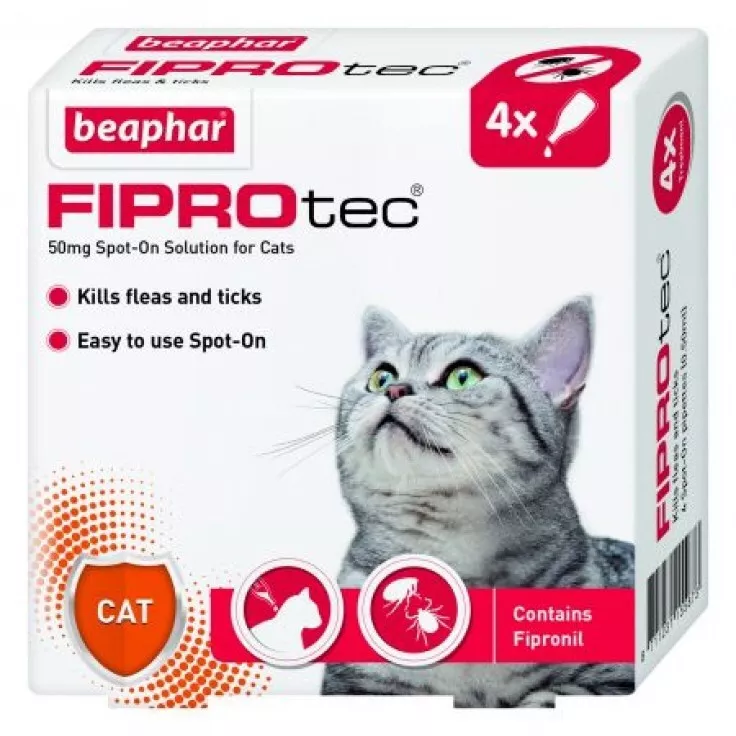 Beaphar: Fiprotec for Cat - 4 Pipettes