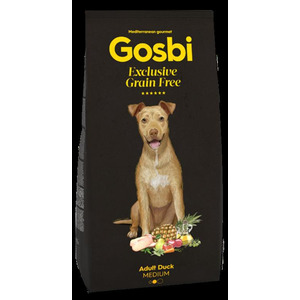 Gosbi: Exclusive Grain Free Adult Dog Medium Breed - 12kg | Duck