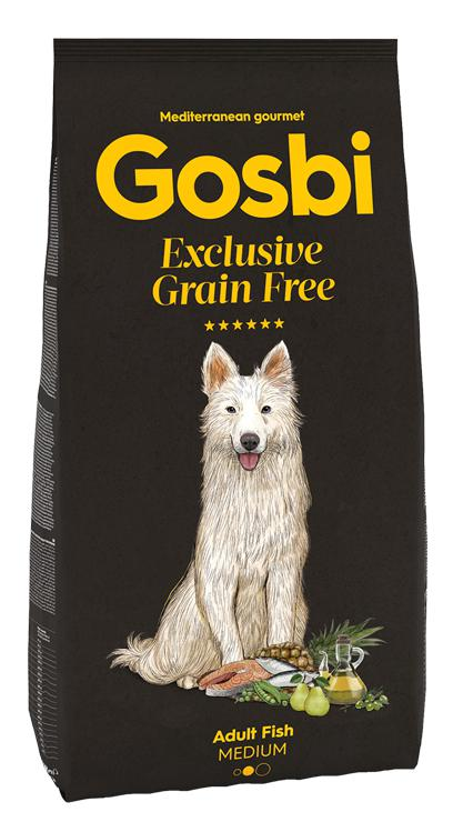 Gosbi: Exclusive Grain Free Adult Dog Medium Breed - 12kg | Fish