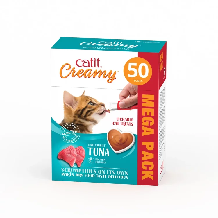 Catit: Creamy Treats Mega Pack Tuna - 50 tubes/box