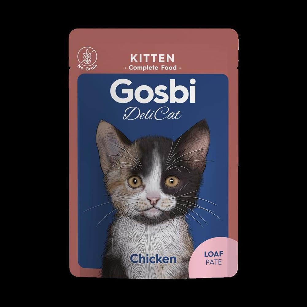 Gosbi: Delicat Kitten Treat in Pouch - 70g | Chicken Loaf