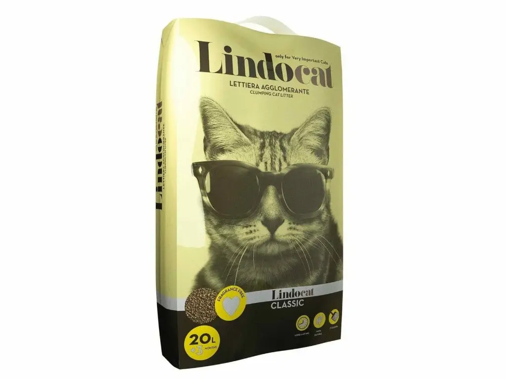 LindoCat Natural Bentonite Classic - 20L (Fragrance Free)