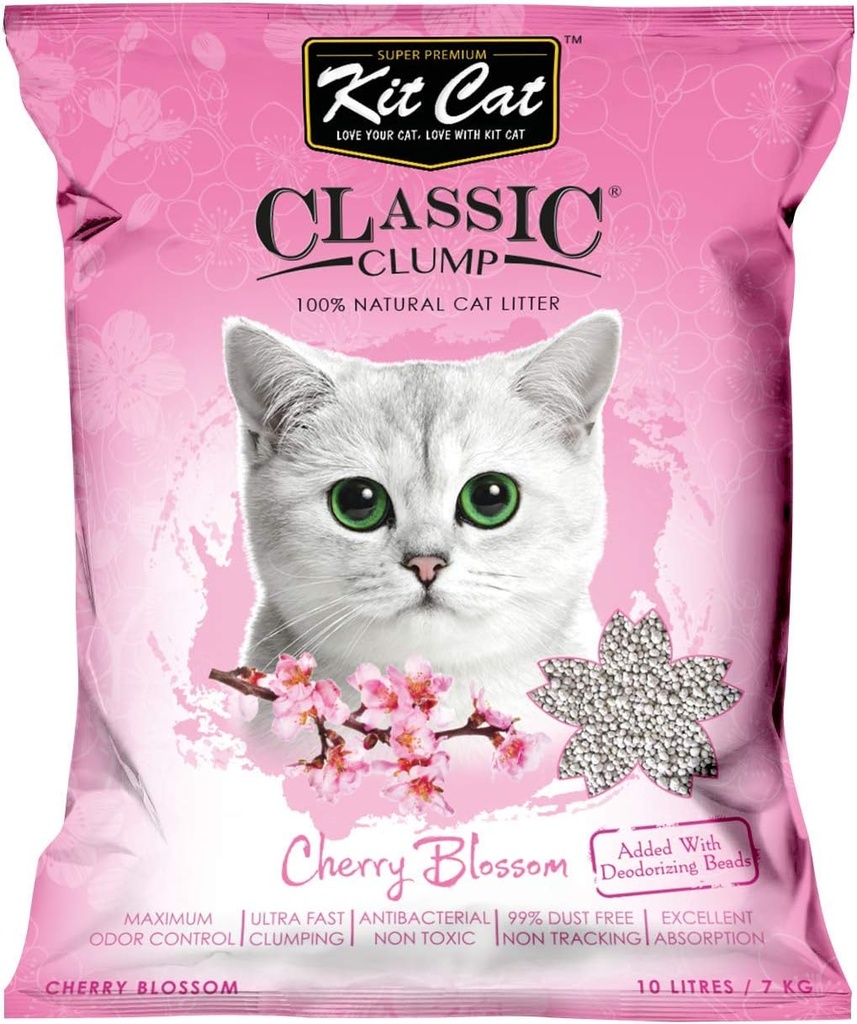 Kit Cat: Classic Clump - 10L | Cherry Blossom Fragrance