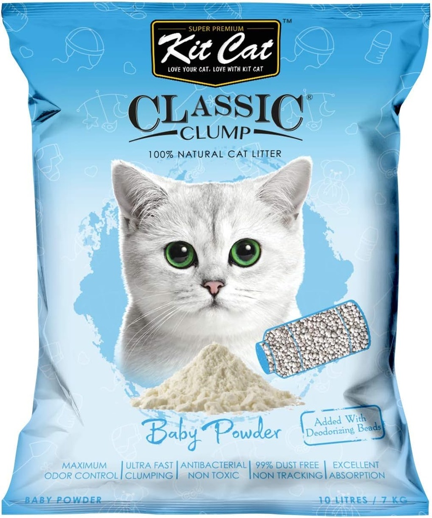 Kit Cat: Classic Clump - 10L | Baby Powder Fragrance