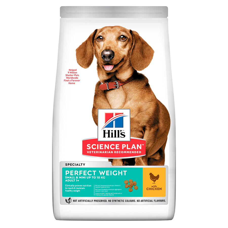 Hill’s: Science Plan Perfect Weight Small & Mini Adult Dog Food - 1.5kg | Chicken