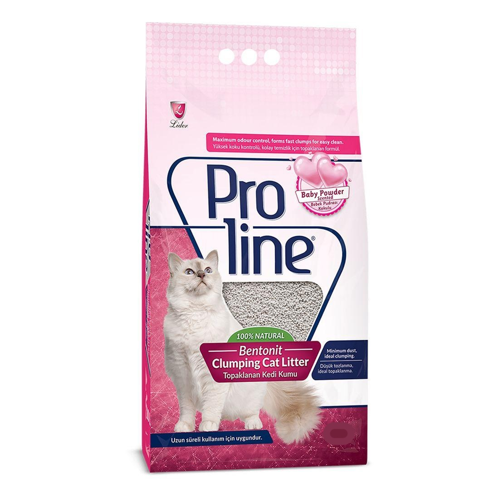 Proline: Bentonite Cat Litter - 5L | Baby Powder Fragrance