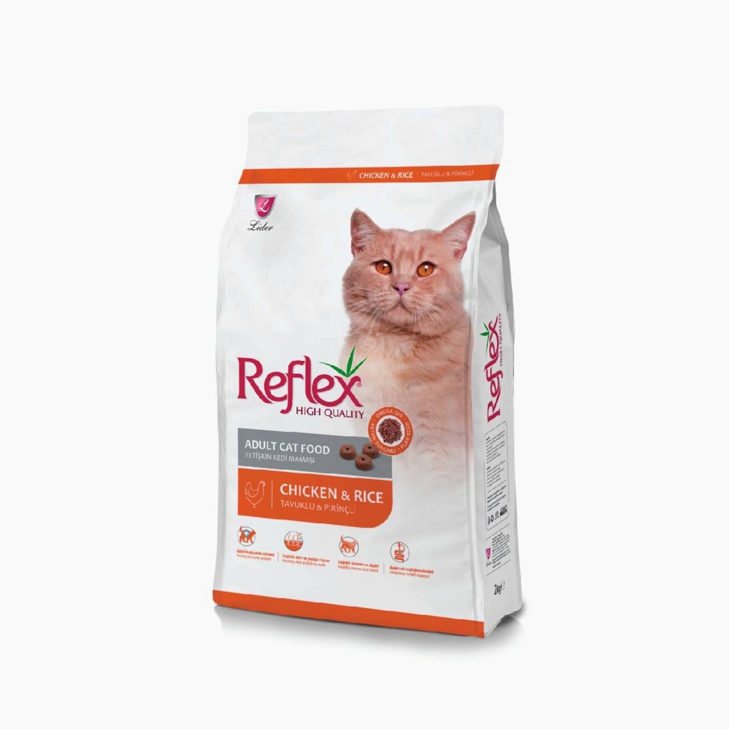 Reflex: High Quality Adult Cat Food - 3kg | Chicken and Rice