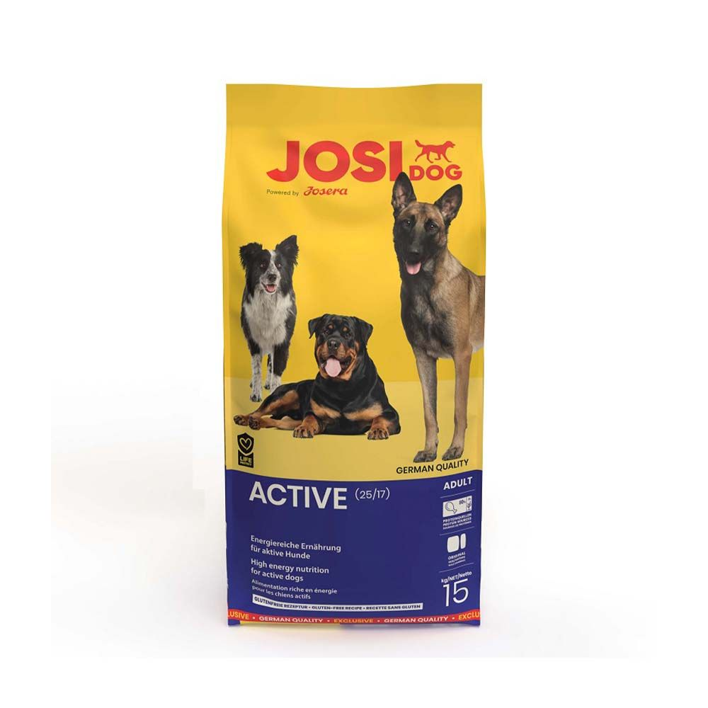 Josera: JosiDog Active Dry Dog Food For Active Dogs - 15Kg | Chicken & Plant Based Protein