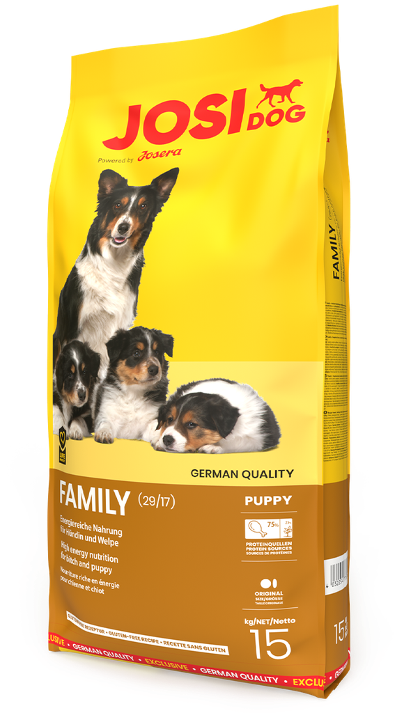 Josera: JosiDog Family Dry Dog Food For Pregnant Dogs & Their Puppies - 15Kg