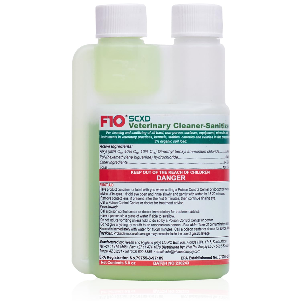 F10: SCXD Veterinary Disinfectant Cleanser - 200ml