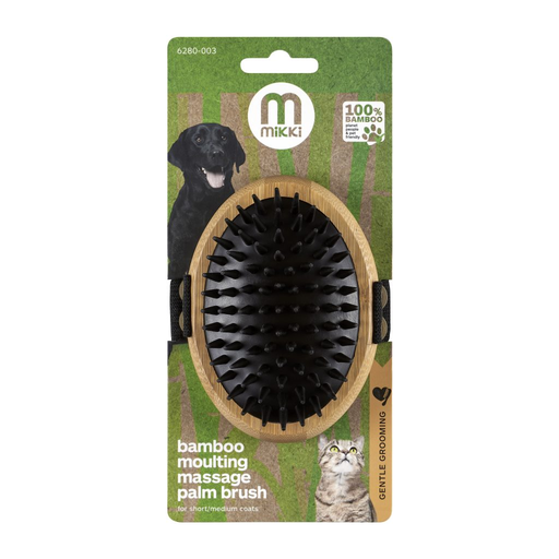 Mikki: Bamboo Massage Palm Brush Moulting