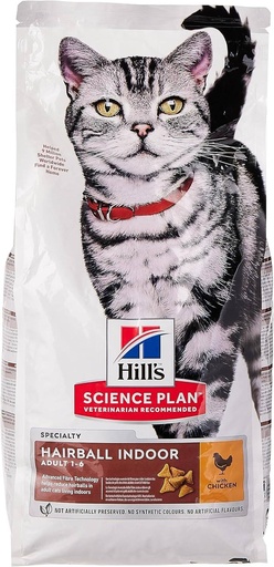 Hill’s: Science Plan Hairball Indoor Adult Cat Food - 3 Kg | Chicken