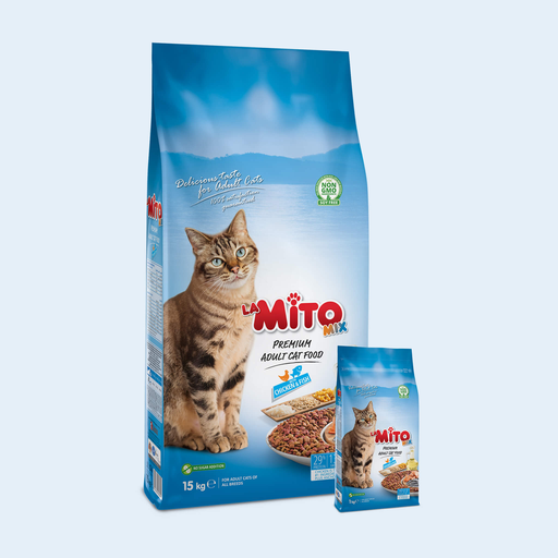 Mito Dry Cat Food Chicken & Fish Mix - 15 Kg