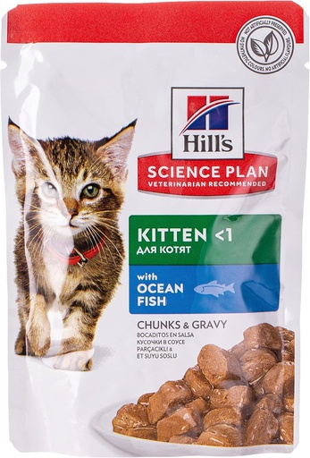 Hill's: Science Plan Tender Chunks In Gravy Kitten Pouch - 85g | Ocean Fish