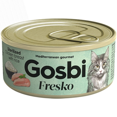 Gosbi: Fresko Sterilized Wet Food Can - 70g | Chicken Breast with Rice