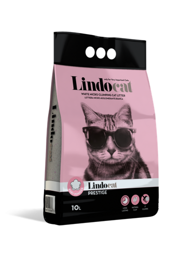 LindoCat White Bentonite Prestige - 10L (Baby Powder Fragrance)