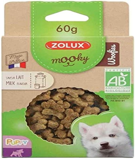 Zolux: Mooky Organic Woofies - 80g | Cheese