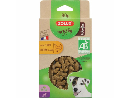 Zolux: Mooky Organic Woofies - 80g | Chicken