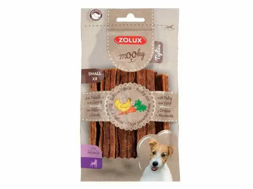 Zolux: Mooky Premium Tiglies Small - 8 Pcs | Chicken & Carrots