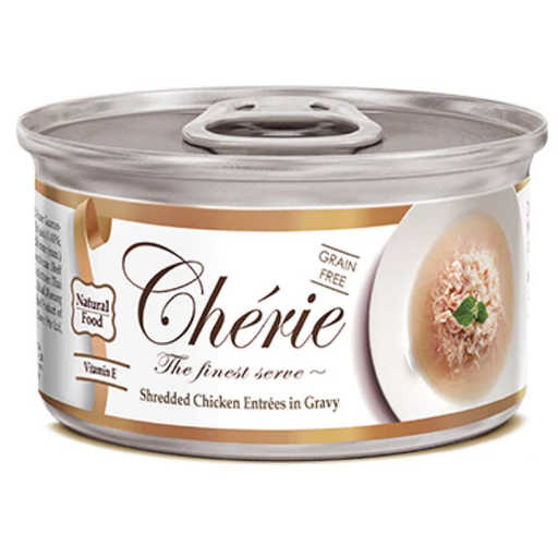 Cherie Shredded Chicken EntrÃ©es In Gravy - 80g